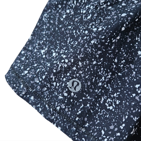 Lululemon athletica  Circuit Breaker Splatter Black  Women's Skirt  Size 10 - Picture 4 of 9